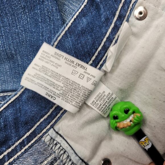 l.e.i. Jeans Bridget Curvy Bootcut Denim Size 5 *Damaged* - Picture 6 of 15